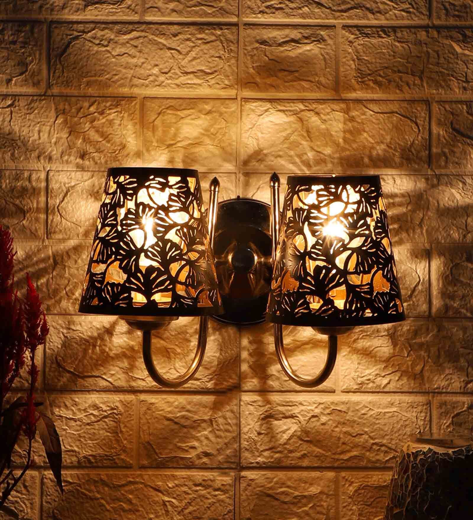 Silver Steel Wall Light