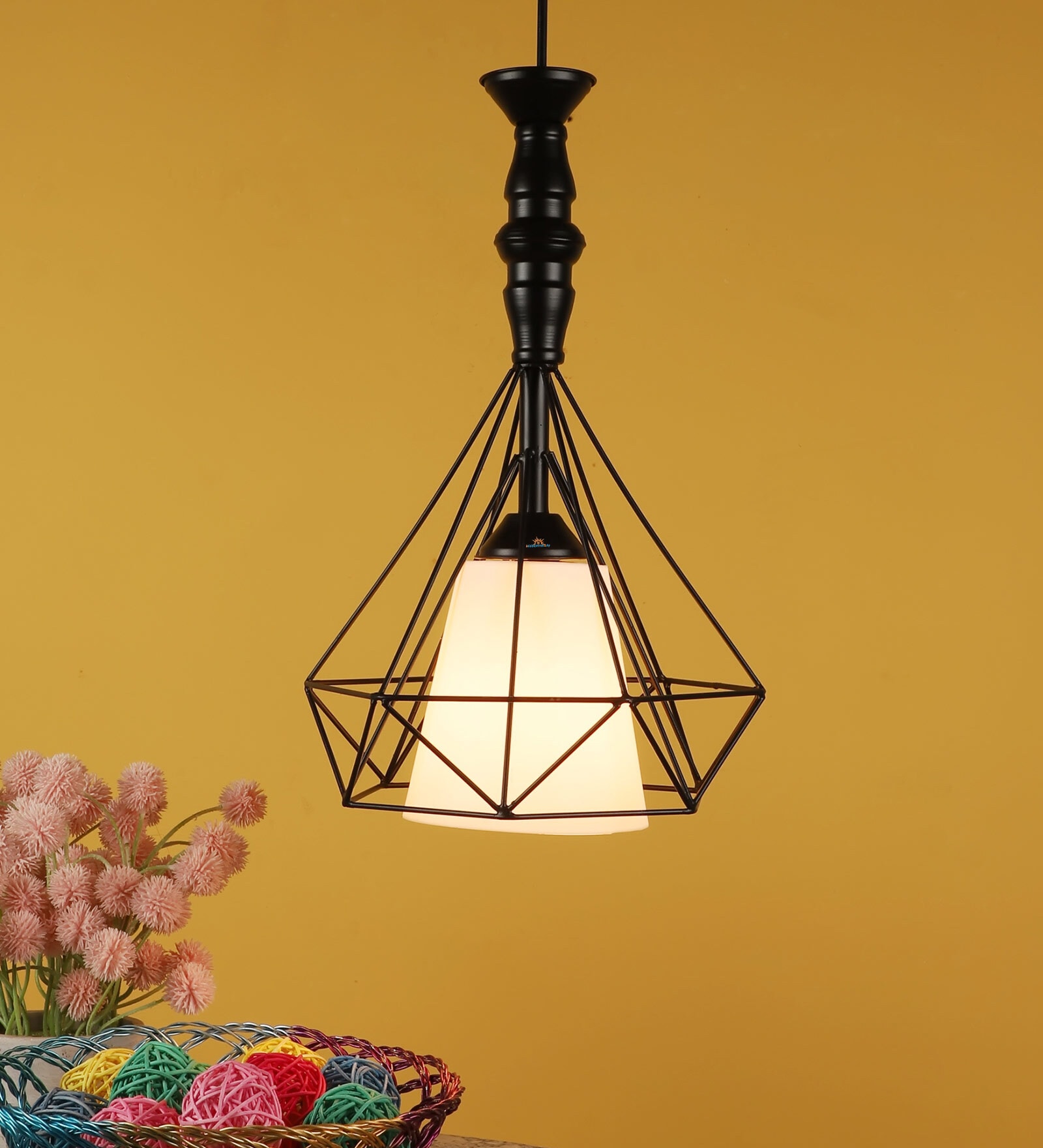 Travis Black Iron Hanging Light