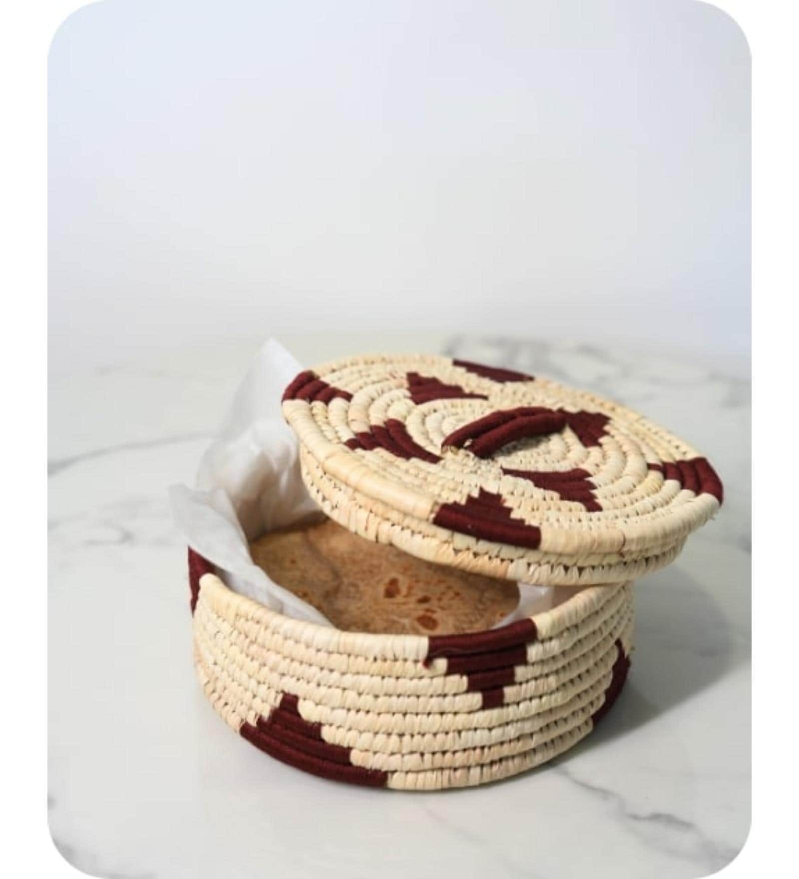Single Maroon Sabai Grass The Dough Dome Roti Box