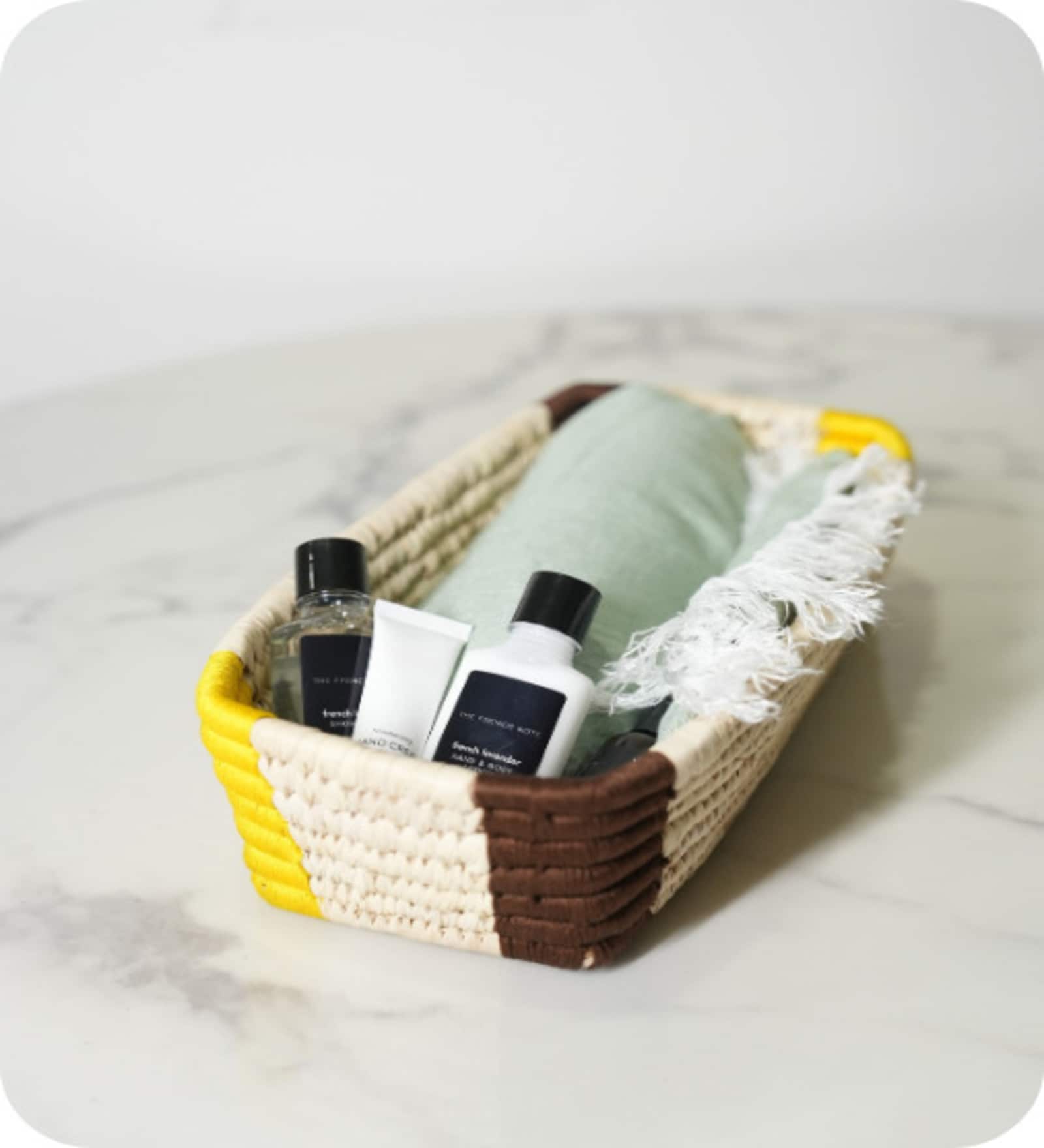 Single Natural Sabai Grass Sunbeam Accent Basket Organizers