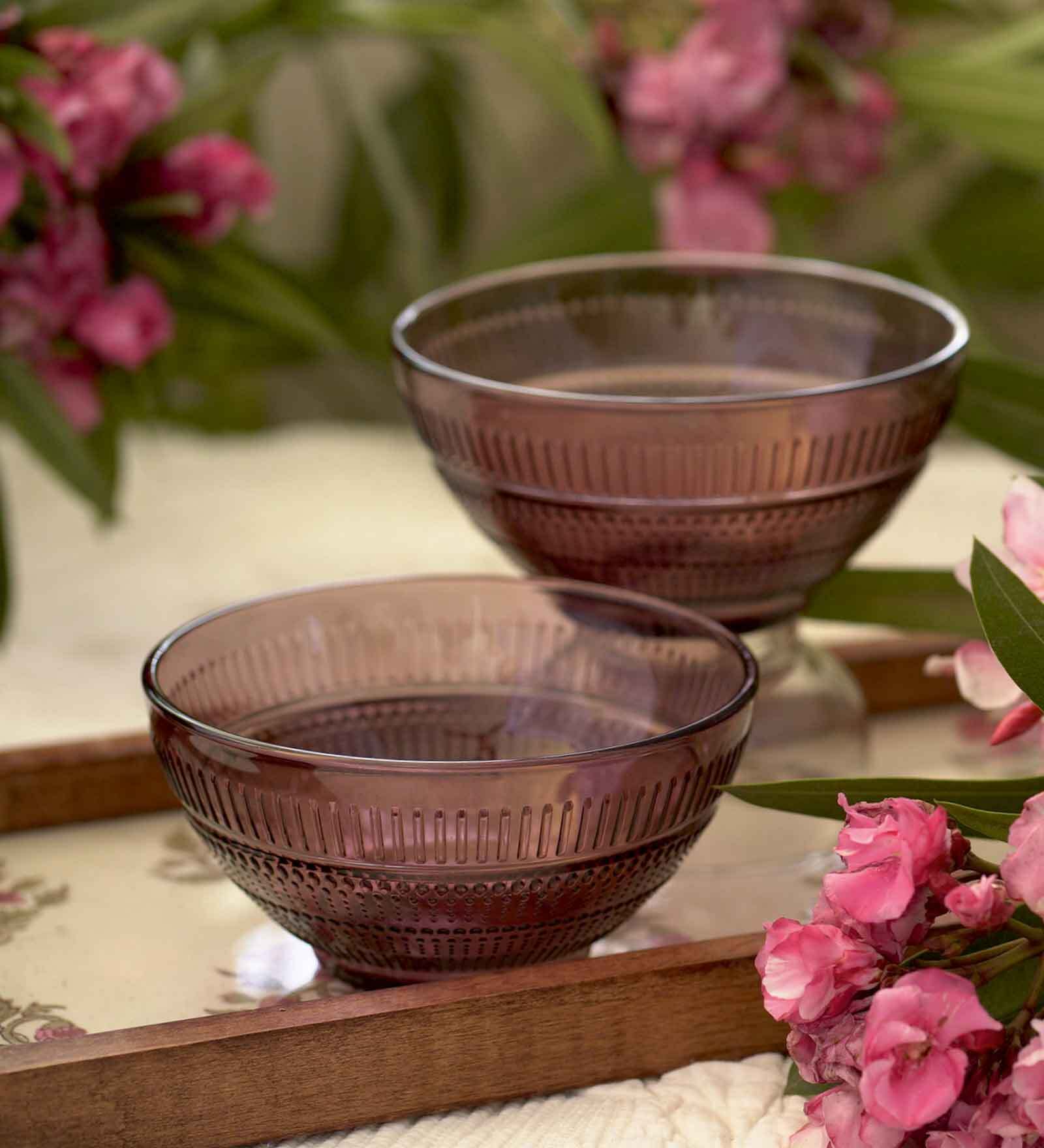 Sirohi Shehtuti (Set of 2) 300ml Borosilicate Glass Dining Bowl