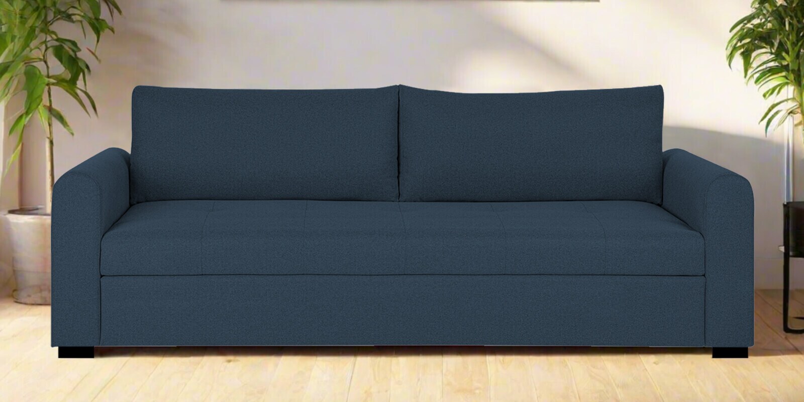 Sigma Fabric 3 Seater Sofa In Light Blue Colour