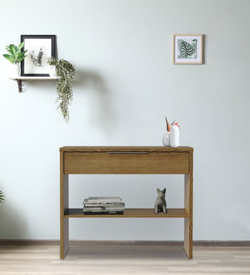 Console Table In Natural Finish