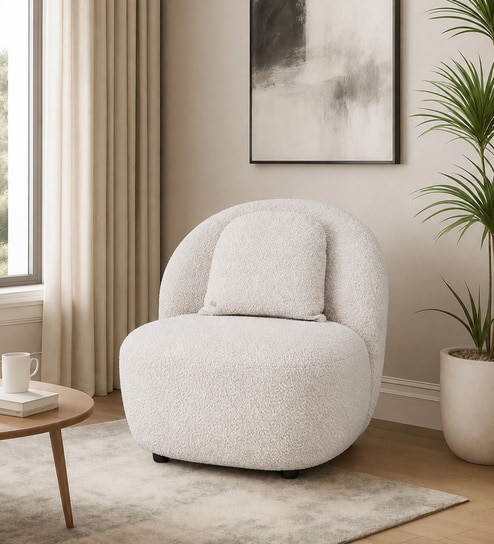 Sierra 1 Seater Sofa In White Color