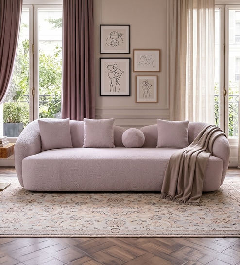 Sierra 3 Seater Sofa In White Color
