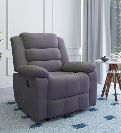 Sierra Manaual 1 Seater Recliner In Brown Finish