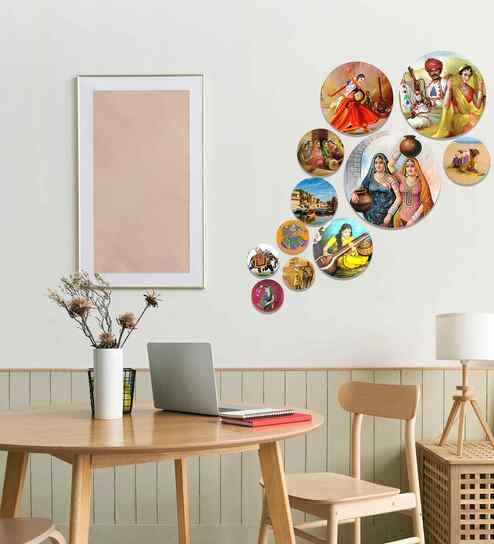 Set of 11 Village Women Wall Arts