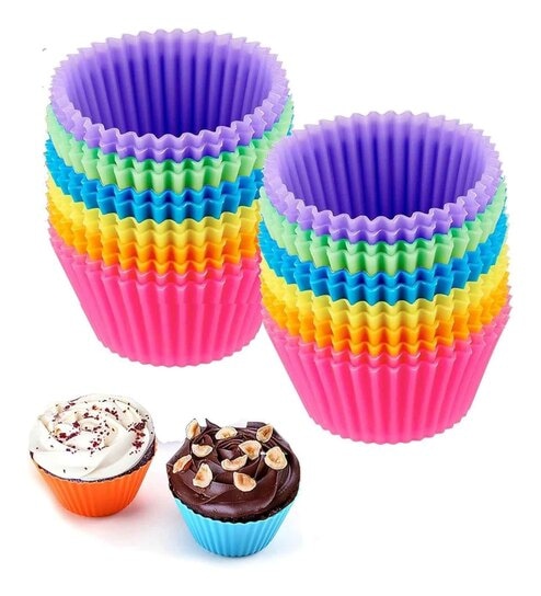 Silicon Cupcake Mould - Set of 12