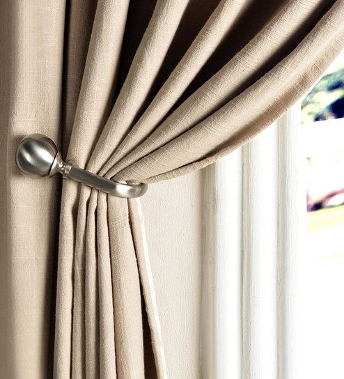 Silver Black 4 Pc Iron Tie Back Hook Set By Deco Window