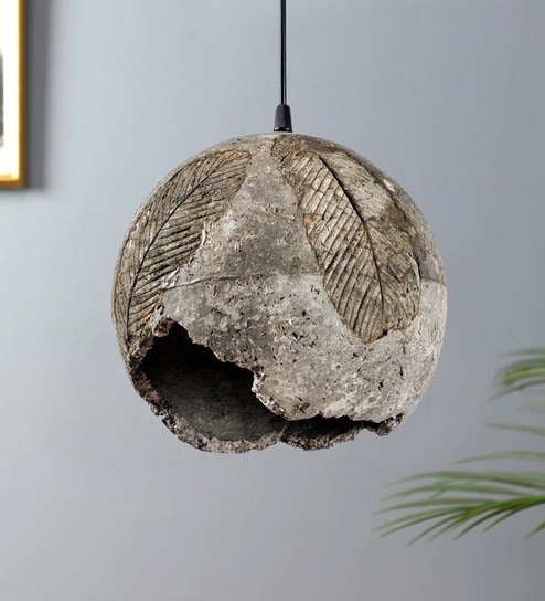 Margie Silver Silver Ceramic Hanging Light