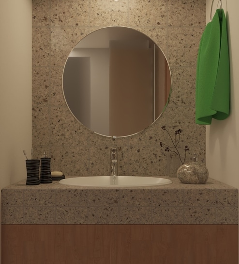 Silver Glass Wall Mirror