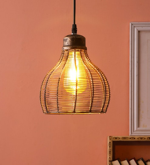 Spacio Silver Metal Hanging Light