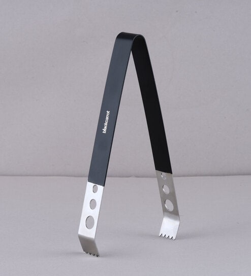 Silver Luxe 305 Food Grade Stainless Steel Black Ice Tong