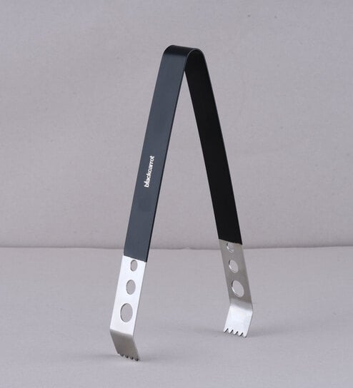 Silver Luxe 305 Food Grade Stainless Steel Black Ice Tong