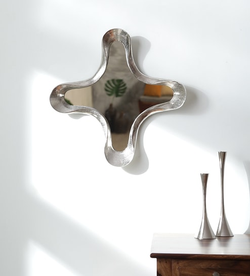Silver Metal Way Decorative Mirror