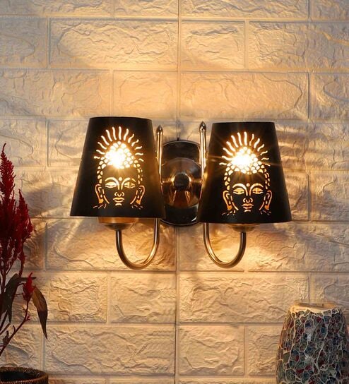 Silver Steel Wall Light By New Era