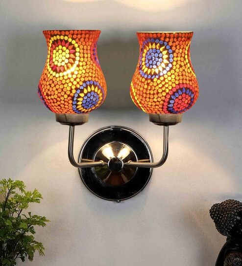 Kevin Multicolor Steel Wall Sconces by New Era
