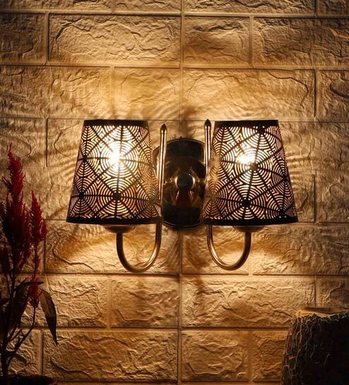Silver Steel Wall Light By New Era