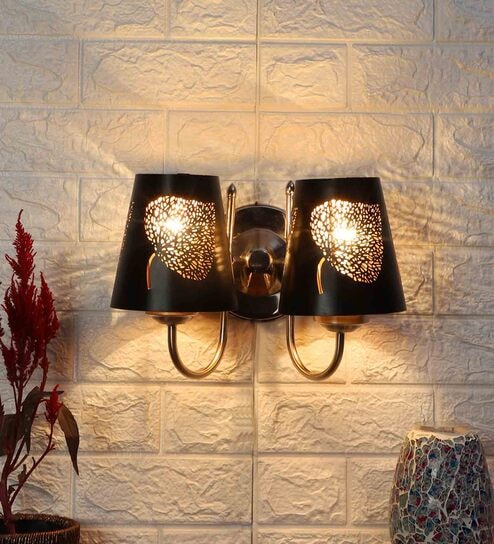 Silver Steel Wall Light By New Era
