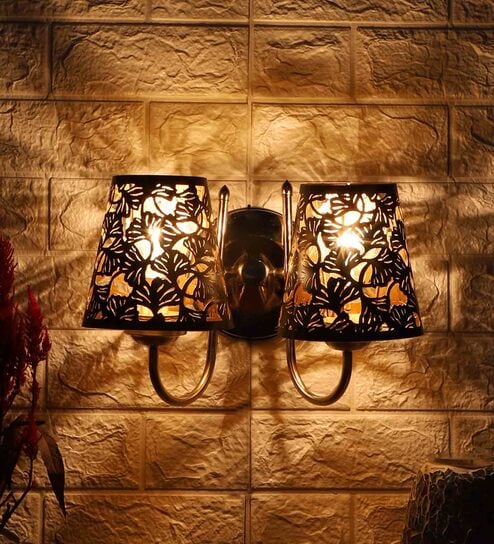 Silver Steel Wall Light By New Era