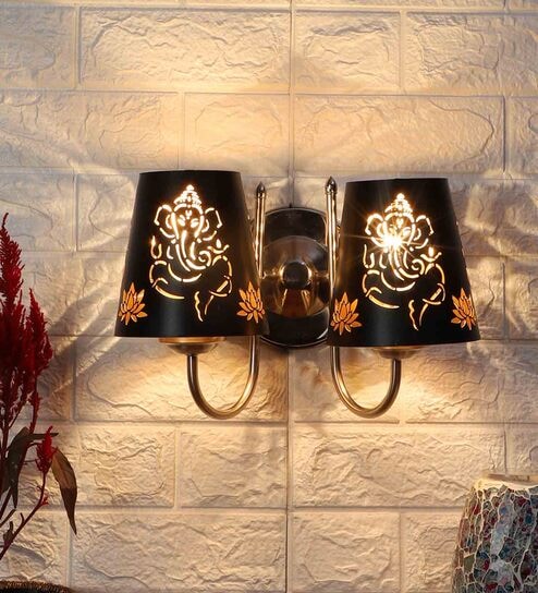 Silver Steel Wall Light By New Era