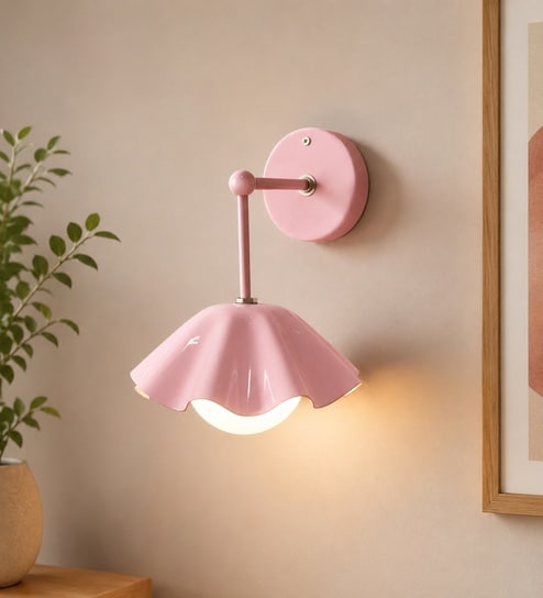 Single Hanging Flower Wall Lamp