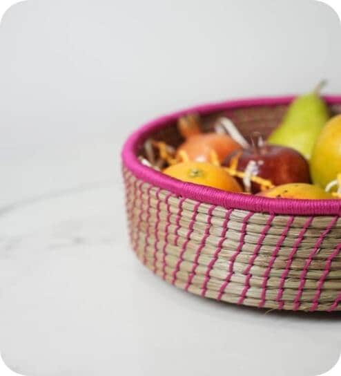 Single Pink Sabai Grass Fuschia Flair Origin Baskets