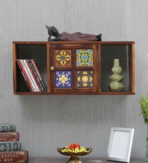 Buy Siramika Solid Wood Wall Shelf In Brown Colour By Mudramark Online Traditional Wall Shelves Wall Shelves Home Decor Pepperfry Product