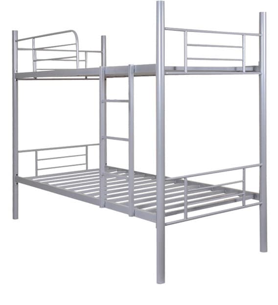 Buy Bunk Bed in Silver Color by FurnitureKraft Online - Standard Bunk ...