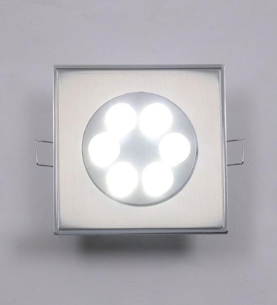 Buy White 6 Watts Led Steel Square Panel Light By Decorativeray Online Panel Lights Ceiling Lights Lamps Lighting Pepperfry Product