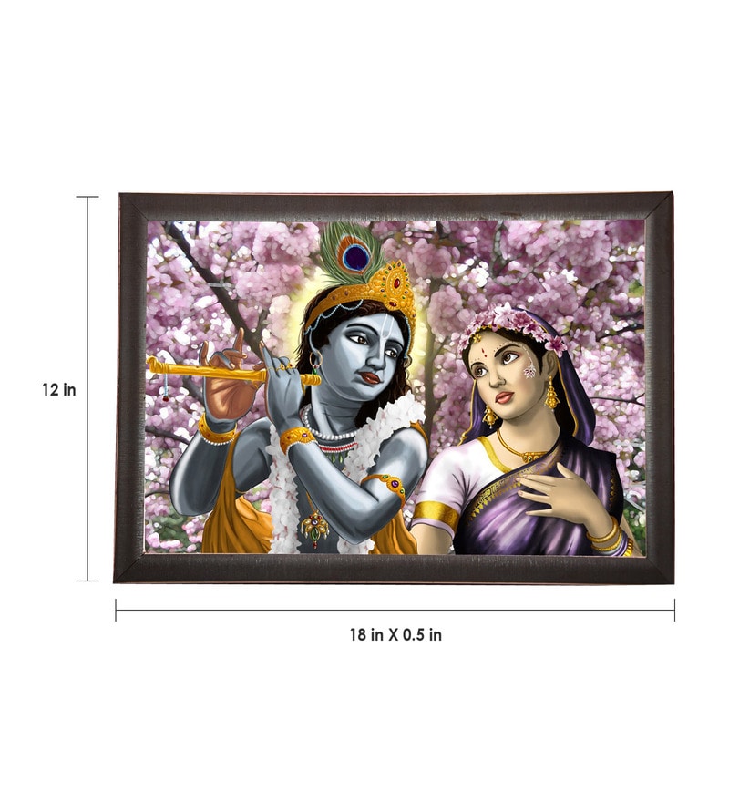 Buy sifty collection Brown Radha Krishna Photo Frame Online - Landscape Art  Prints - Art Prints - Home Decor - Pepperfry Product