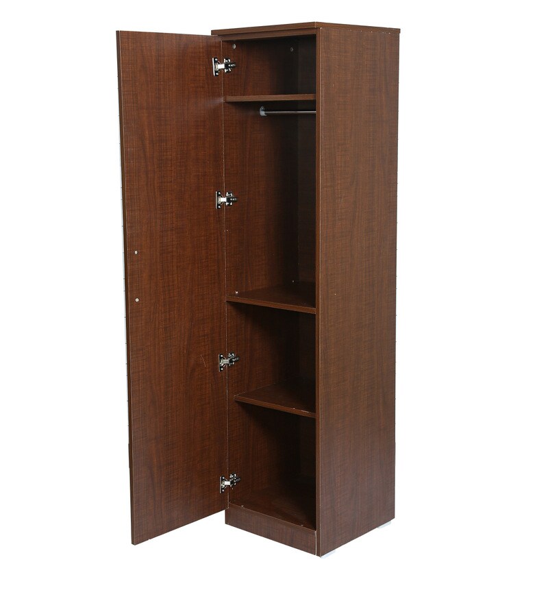Buy 1 Door Wardrobe in Dark Choco finish by FullStock Online 1 Door