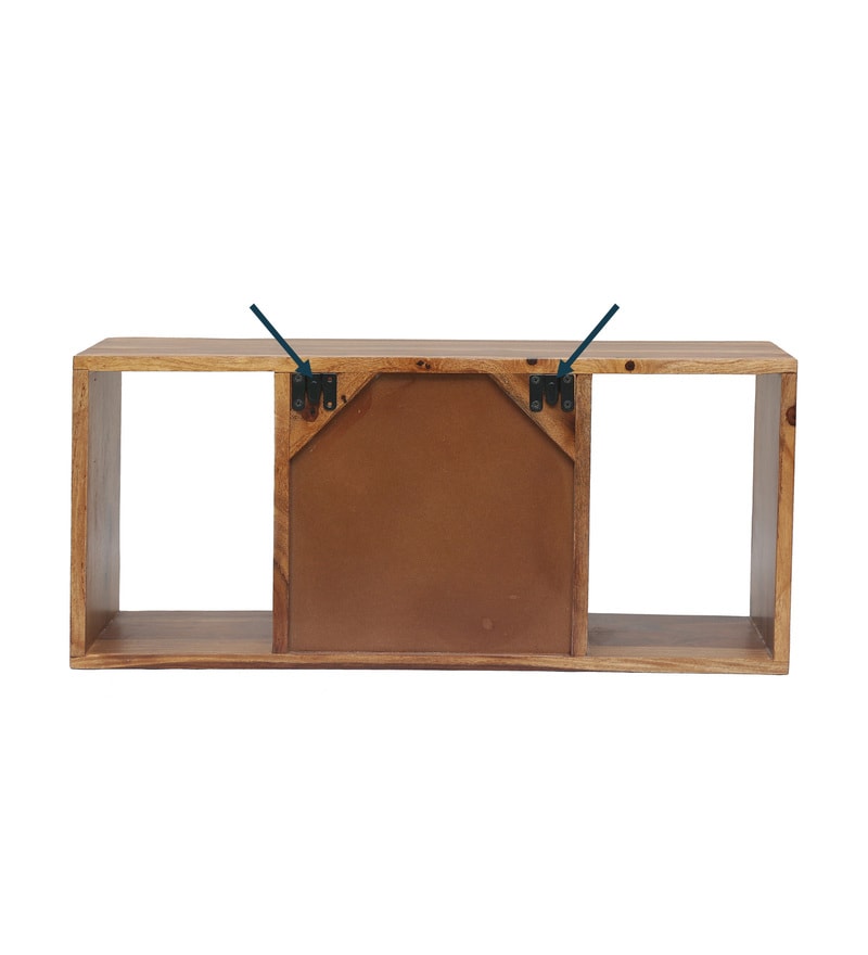 Buy Siramika Sheesham Wood Book Shelf in Rustic Finish by Wooden Mood