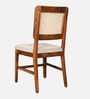 Siam Natural Cane Dining Chair in Walnut Colour, (Set Of 2)