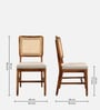 Siam Natural Cane Dining Chair in Walnut Colour, (Set Of 2)
