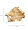 Siamese Lucky Fish Gold Resin Figurine