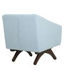 Tripoid 1 Seater Sofa in Light Grey & Blue Colour