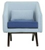 Tripoid 1 Seater Sofa in Light Grey & Blue Colour