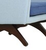 Tripoid 1 Seater Sofa in Light Grey & Blue Colour
