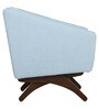 Tripoid 1 Seater Sofa in Light Grey & Blue Colour