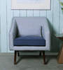 Tripoid 1 Seater Sofa in Light Grey & Blue Colour