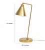 Siara Gold Brass Table Lamp