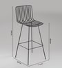 Sibilla Metal Bar Chair In Black Finish