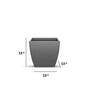 Sicilian Grey Polymer Fabi Small Floor Planter