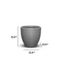 Iraka Small Grey Polymer Floor
Planter