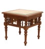 Soho Teak Wood Bedside Table in Walnut Finish