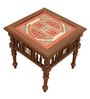 Soho Teak Wood Bedside Table in Walnut Finish