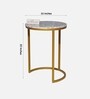 Thalys Mother of Pearl Side Table In Black Colour