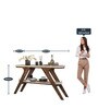 Doris Console Table in Rustic Terra & Off White Finish