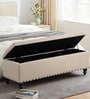 Siena Fabric Tufted Storage Ottoman Ottoman in Beige Colour